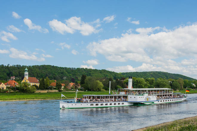 Impressionen vom Elbhangfest in Dresden: Dampfershuttle