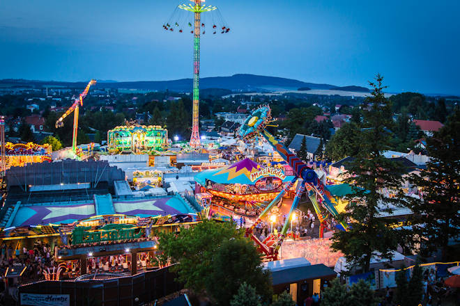 Impressionen vom Jacobimarkt (Gierschdurfer Schissn) in Neugersdorf