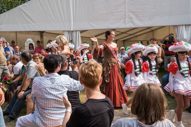 Impressionen von der Krönungszeremonie beim Kirsch- und Ziegelfest in Glindow