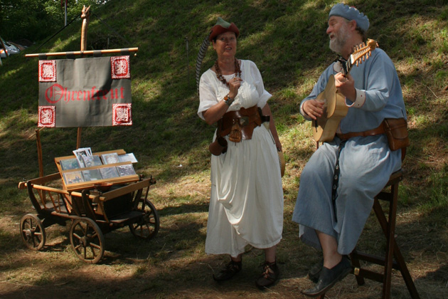 Lagerleben beim Mittelalterfest auf Burg Dagstuhl in Wadern