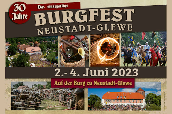 Willkommen zum Jubiläums-Burgfest in Neustadt-Glewe 2023!
