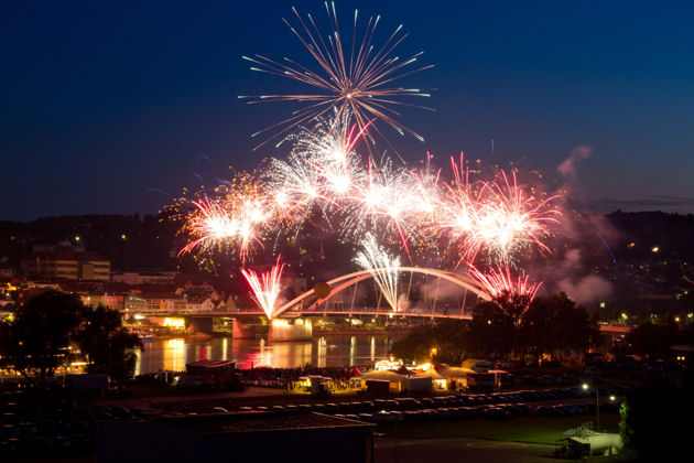 Impressionen vom Promenadenfest »Donau in Flammen« in Vilshofen