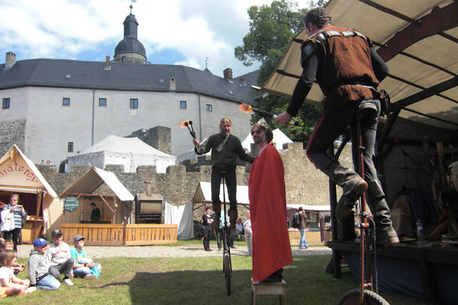 Impressionen vom Ritterfest auf Burg Falkenstein im Harz