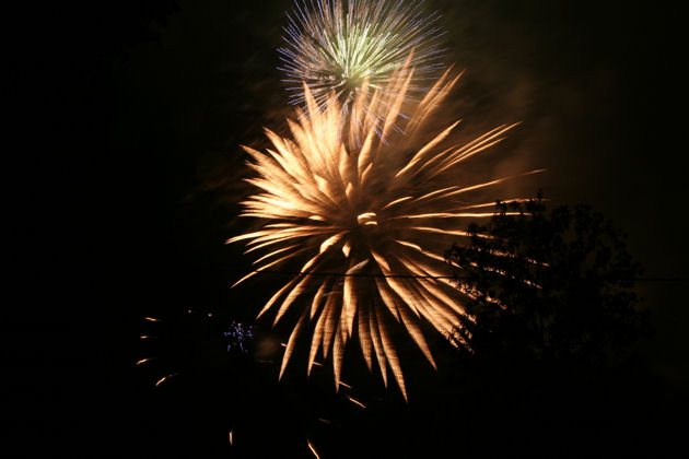 Feuerwerk beim Rothenburger Sommerfest