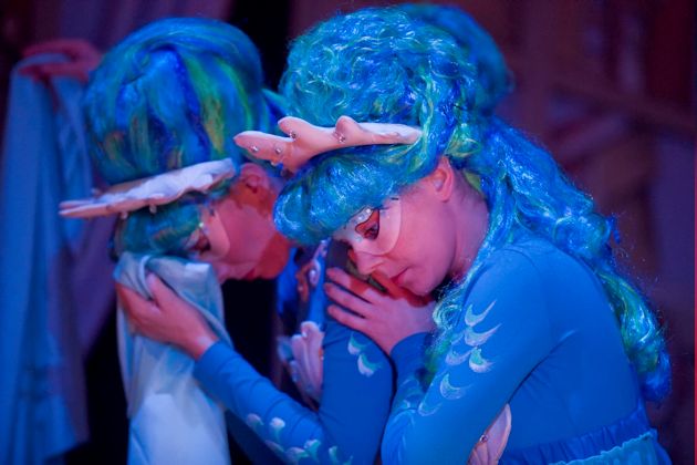 Sagengestalten bei der Spreewälder Sagennacht in Burg (Spreewald)
