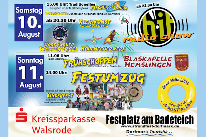 Herzlich Willkommen zum Strandfest in Dorfmark 2024!