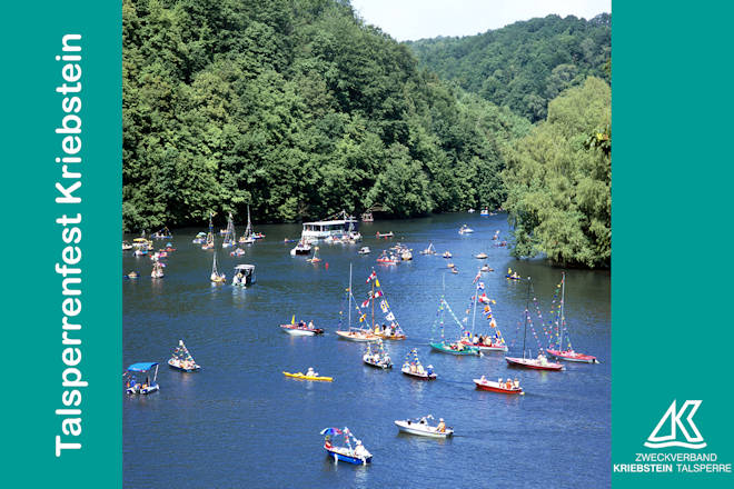 Impressionen vom Talsperrenfest in Kriebstein: Bootsparade.