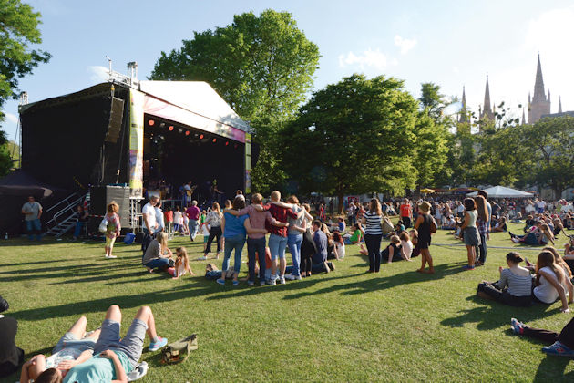 Impressionen vom Theatrium (früher Wilhelmstraßenfest) in Wiesbaden