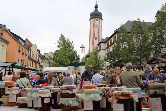 Impressionen vom Weidschen Kuchenmarkt in Weida